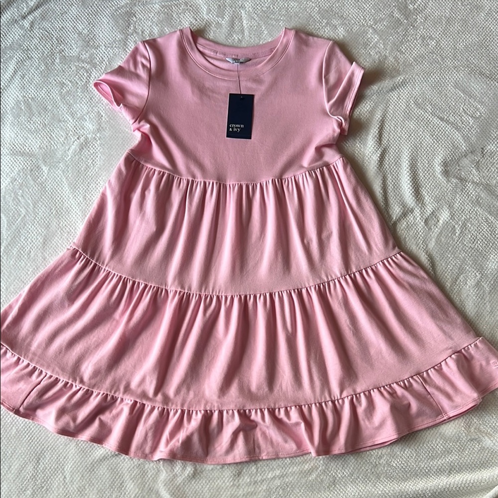 Light Pink Tiered Dress by Crown & Ivy